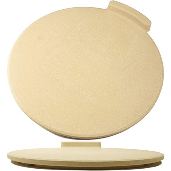 The Ultimate 16" Round Pizza & Bread Stone for Cooking & Baking on Oven & Grill. Exclusive ThermaShock Protection & Core Convection Technology for the Perfect Crispy Crust. Patented No-Spill Stopper