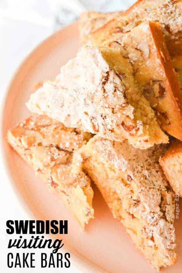 Swedish Visiting cake Bars are buttery goodness with a hint of almond!