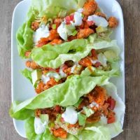Buffalo Chicken Lettuce Wraps