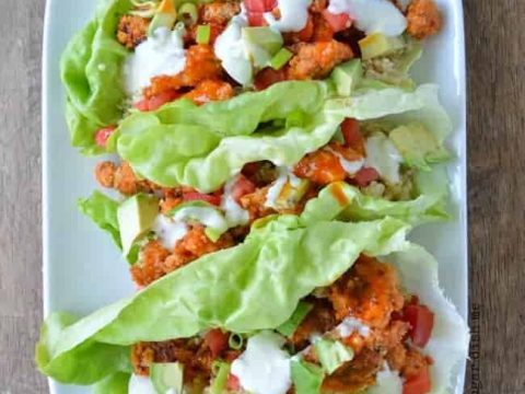Buffalo Chicken Lettuce Wraps Sugar Dish Me