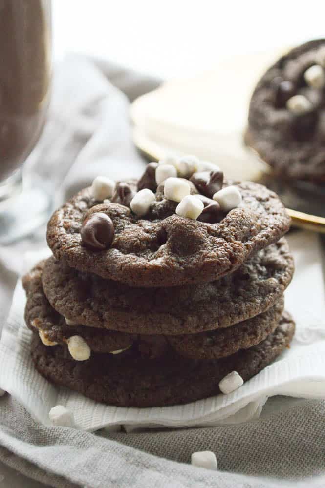 Stacked Hot Cocoa Cookies