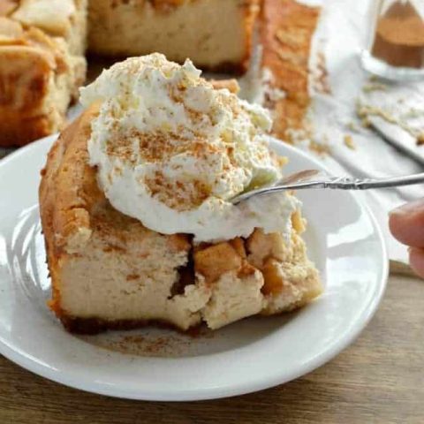 Peanut Butter Apple Cheesecake