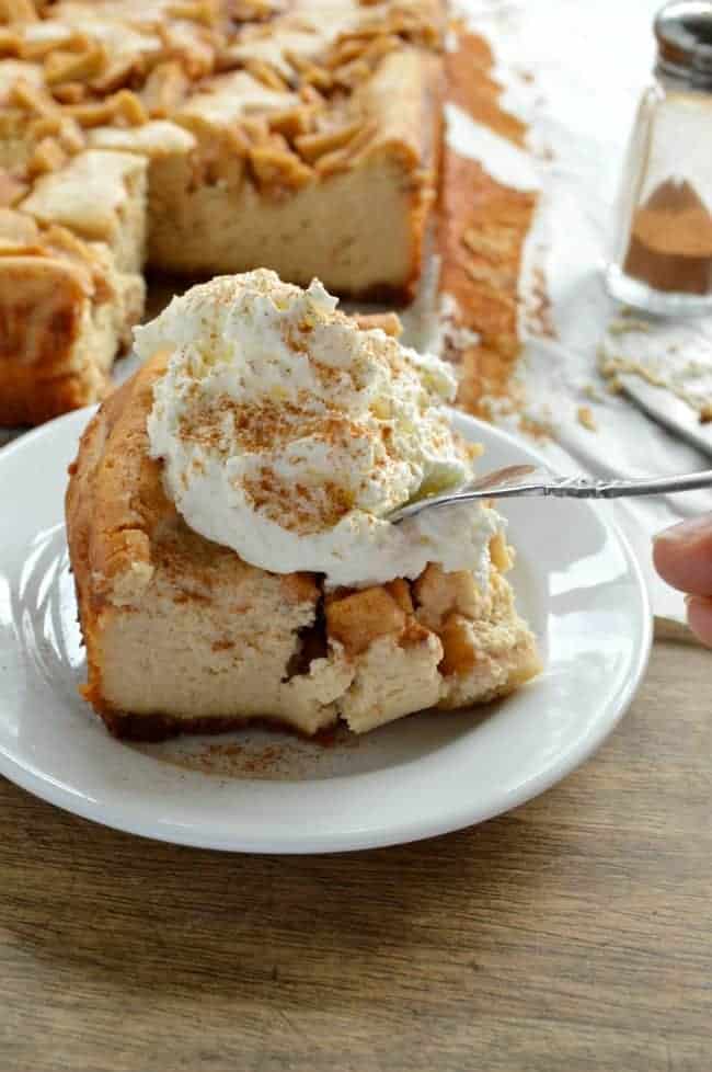 Peanut Butter Apple Cheesecake