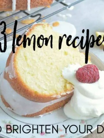 13 Lemon Recipes to Brighten Your Day - cake with text