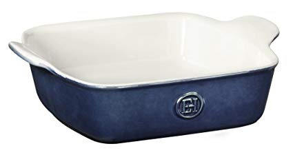 Emile Henry Made In France HR Modern Classics Square Baking Dish 8 x 8" / 2 Qt, Blue