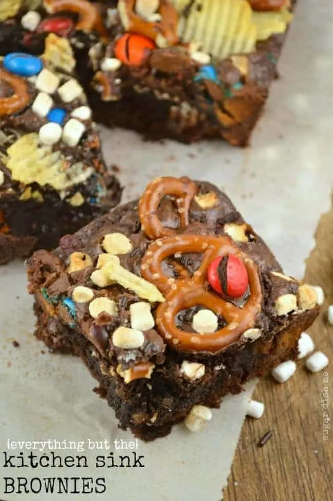 {everything but the} Kitchen Sink Brownies