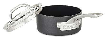 Viking 40051-0121 Hard Anodized Nonstick Sauce Pan, 1 Cookware, 1 Quart, Gray