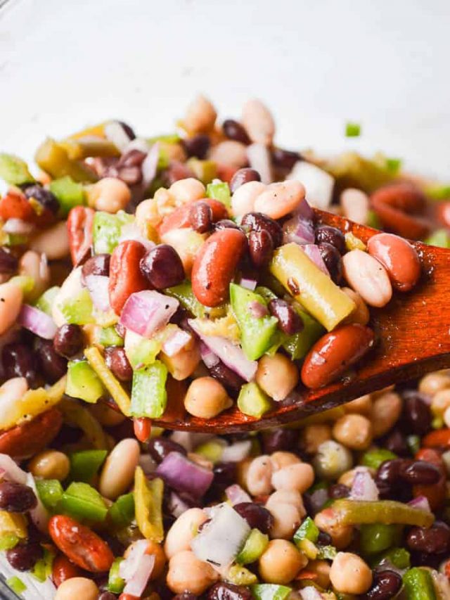The Best Easy 5 Bean Salad Sugar Dish Me