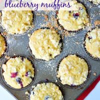 Orange and Brown Butter Blueberry Muffins