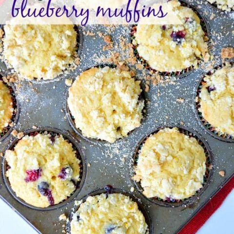 Orange and Brown Butter Blueberry Muffins