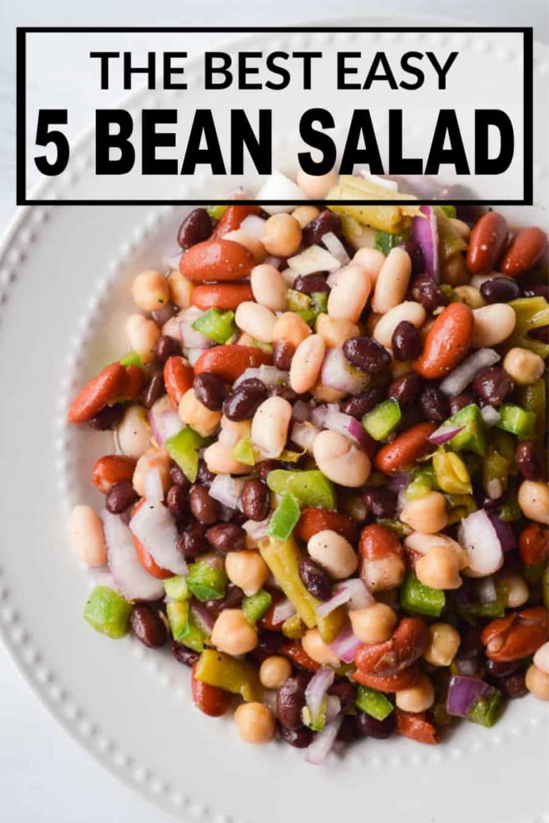 The Best Easy 5 Bean Salad Sugar Dish Me