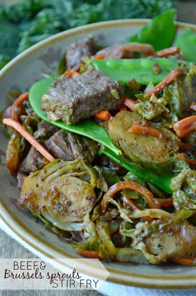 Beef and Brussels Sprouts Stir Fry