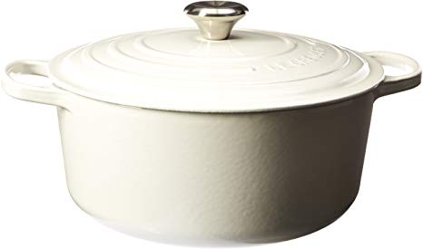 Le Creuset Signature Enameled Cast-Iron 7-1/4-Quart Round French (Dutch) Oven, White