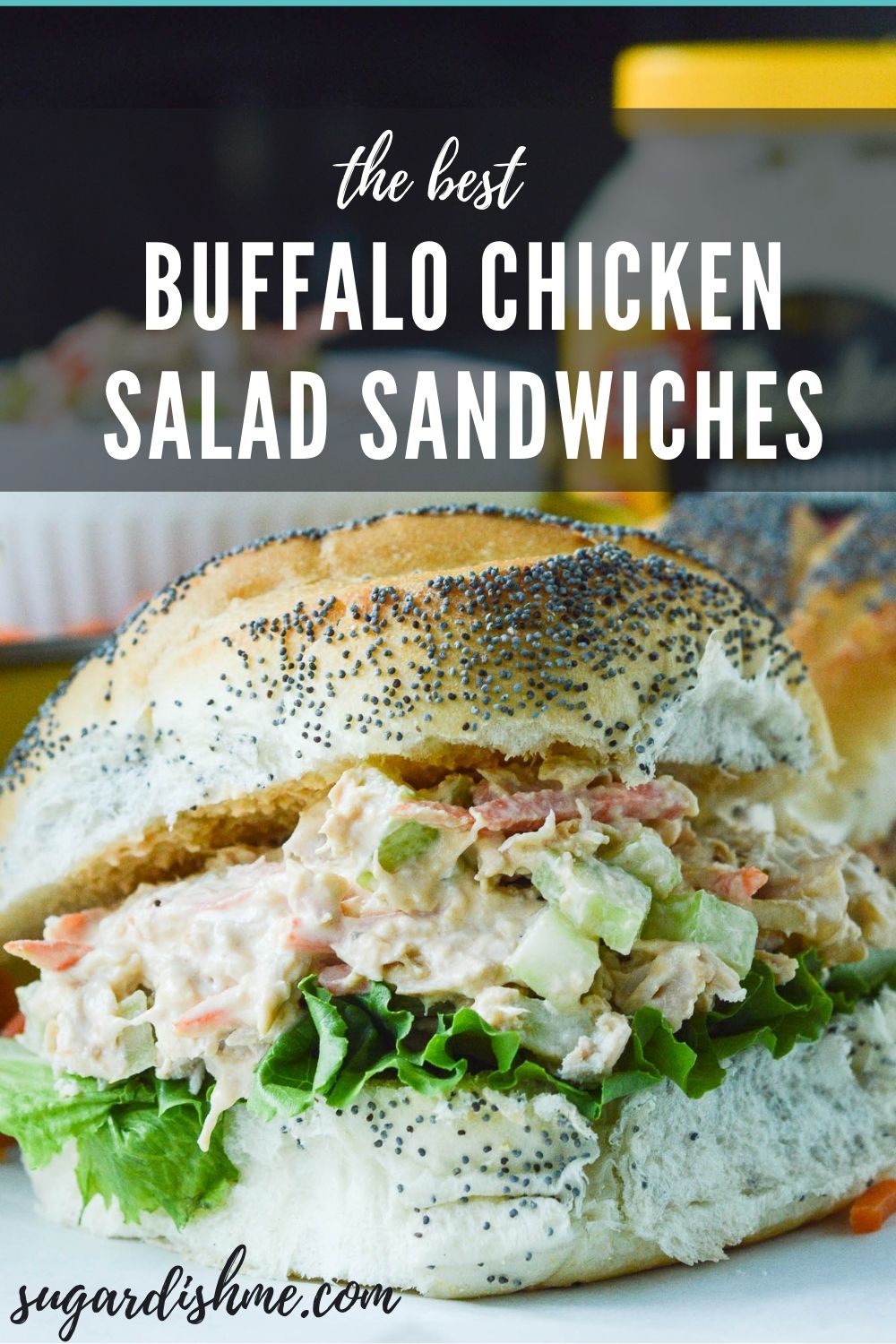 Buffalo Chicken Salad Sandwich - Sugar Dish Me